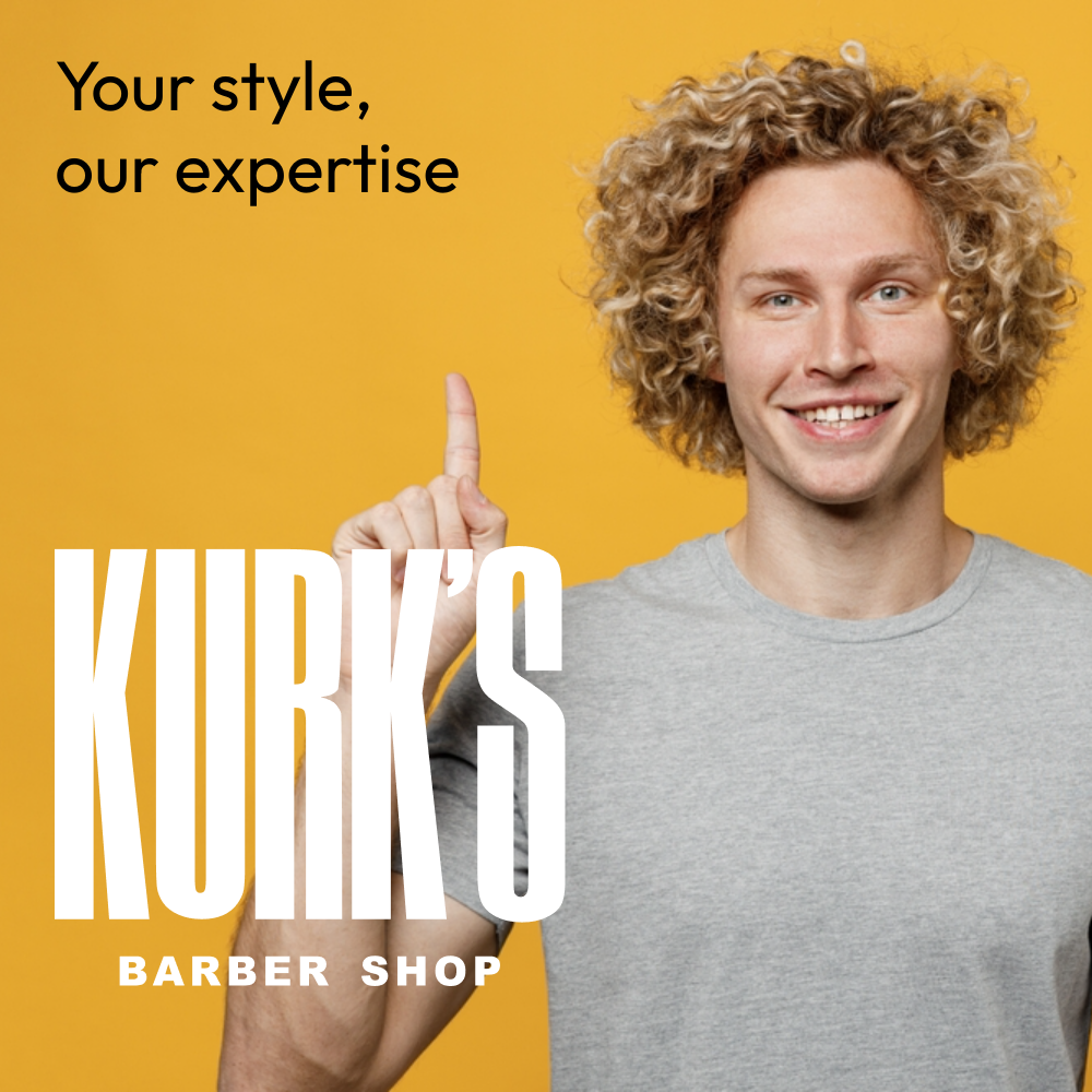 An awareness ad for a barber